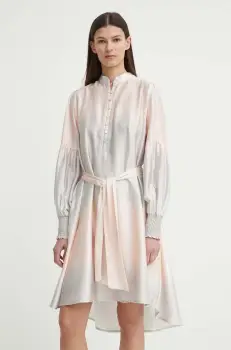 Bruuns Bazaar rochie FadingBBChalinas culoarea bej, mini, evazati, BBW3843 imagine