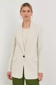 Bruuns Bazaar sacou culoarea alb, un singur rand de nasturi, neted imagine