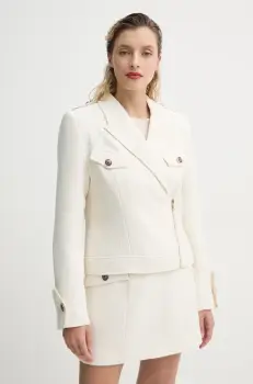 Bruuns Bazaar sacou culoarea bej, un singur rand de nasturi, melanj, BBW4429 imagine