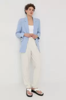 Bruuns Bazaar sacou culoarea negru, un singur rand de nasturi, neted imagine