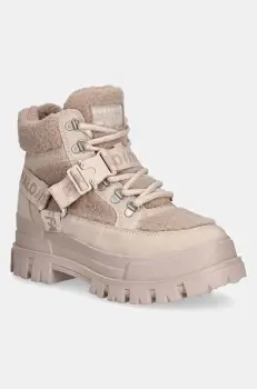 Buffalo botine Aspha Com Mid Warm femei, culoarea bej, cu platforma, izolat, 1622564-ROS imagine