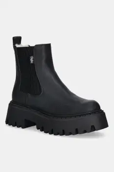 Buffalo cizme Aspen Chelsea Warm culoarea negru, cu platforma, 1270107-BLK imagine