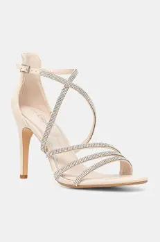 Buffalo pantofi cu toc Makai 2 culoarea bej, 1291263-BEI imagine