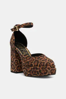 Buffalo pantofi cu toc May Dorsay culoarea maro, cu toc drept, 1290209-LEO imagine