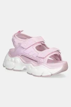 Buffalo sandale Binary Track femei, culoarea roz, cu platforma, 1602298-PNK imagine