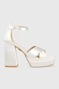 Buffalo sandale Bonny Cross culoarea alb, 1291411 imagine