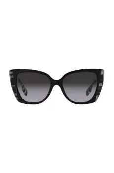 Burberry ochelari de soare femei, culoarea negru imagine
