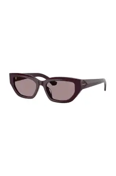 Burberry ochelari de soare femei, culoarea violet, 0BE4463D imagine