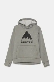 Burton bluza copii OAK culoarea gri, cu gluga, cu imprimeu, 162181 imagine