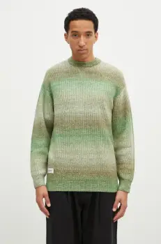 Butter Goods pulover Beams Knit Sweater barbati, culoarea verde, BG243301 imagine