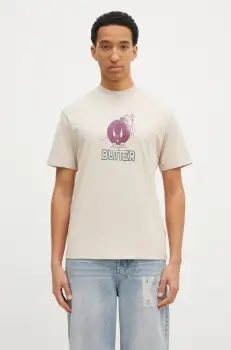 Butter Goods tricou din bumbac Bomb Tee barbati, culoarea bej, cu imprimeu, BG243100 imagine