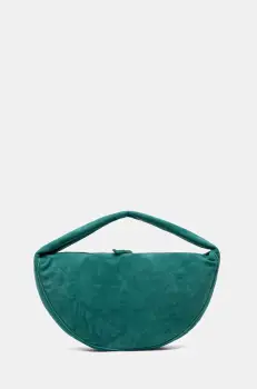 By Far geanta de piele intoarsa culoarea verde, MWBSB022KL007GR047PL imagine