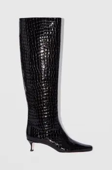 By Far ghete de piele Stevie 42 femei, culoarea negru, cu toc cui, MWFBO066CL033BK001PL imagine