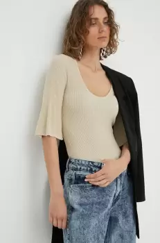 By Malene Birger pulover culoarea bej imagine