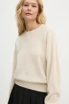 By Malene Birger pulover de casmir MANTEA culoarea bej, light, Q72552003 imagine