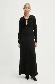 By Malene Birger rochie DEIJA culoarea negru, maxi, evazati, Q71583018 imagine