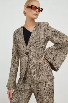 By Malene Birger sacou culoarea maro, un singur rand de nasturi, modelator imagine