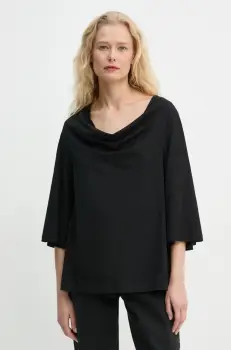 By Malene Birger tricou din bumbac BRYAR femei, culoarea negru, 102155 imagine