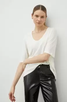 By Malene Birger tricou femei, culoarea alb imagine