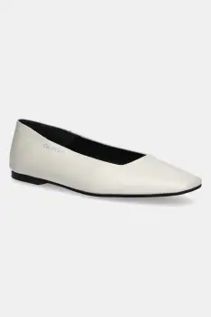Calvin Klein balerini de piele FLAT BALLERINA - LTH imagine