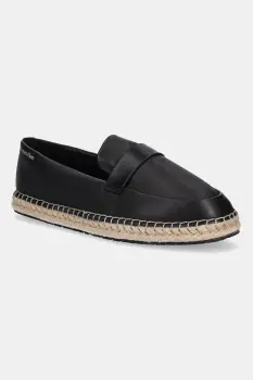 Calvin Klein espadrile de piele ESPADRILLE W/CK HW - LTH imagine