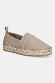 Calvin Klein espadrile pentru femei OBLIQUE ESPADRILLE WEBBING imagine