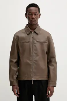 Calvin Klein geaca de piele imagine