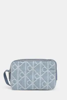 Calvin Klein geanta crossbody pentru femei, din denim imagine