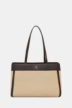 Calvin Klein geanta shopper pentru femei, din bumbac imagine