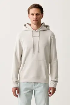 Calvin Klein hanorac cu gluga pentru barbati din bumbac imagine