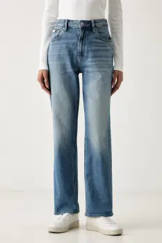Calvin Klein Jeans blugi straight pentru femei imagine
