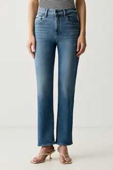 Calvin Klein Jeans blugi straight pentru femei imagine