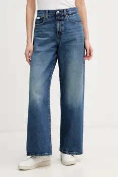 Calvin Klein Jeans blugi wide leg pentru femei imagine