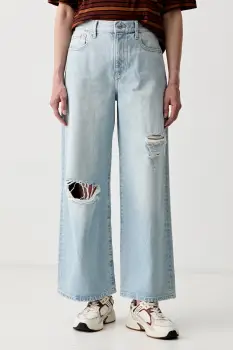 Calvin Klein Jeans blugi wide leg pentru femei imagine