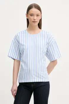 Calvin Klein Jeans bluza tip camasa damska din bumbac imagine