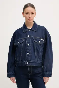 Calvin Klein Jeans geaca de blugi damska din denim imagine