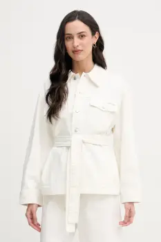 Calvin Klein Jeans geaca de blugi de dama din bumbac imagine