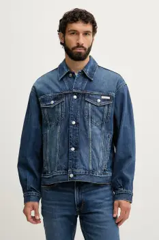 Calvin Klein Jeans geaca de blugi pentru barbati din bumbac imagine