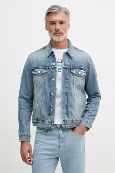 Calvin Klein Jeans geaca de blugi pentru barbati din denim imagine