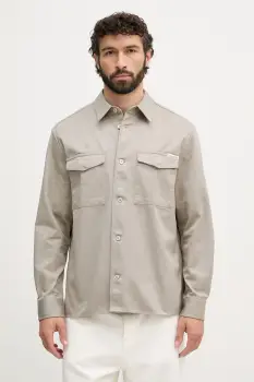 Calvin Klein Jeans geaca tip camasa pentru barbati, din bumbac imagine