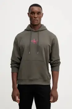 Calvin Klein Jeans hanorac cu gluga barbatesc din bumbac imagine