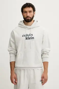 Calvin Klein Jeans hanorac cu gluga pentru barbati, cu bumbac imagine