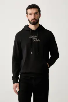 Calvin Klein Jeans hanorac cu gluga pentru barbati, din bumbac imagine