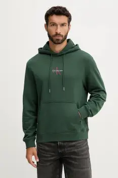 Calvin Klein Jeans hanorac cu gluga pentru barbati din bumbac imagine