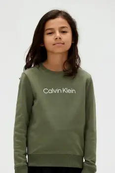 Calvin Klein Jeans hanorac de bumbac pentru copii imagine