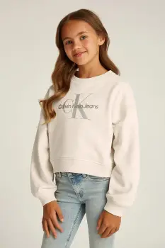 Calvin Klein Jeans hanorac de bumbac pentru copii imagine