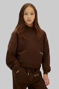 Calvin Klein Jeans hanorac de bumbac pentru copii imagine