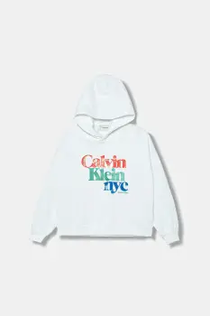 Calvin Klein Jeans hanorac de bumbac pentru copii imagine