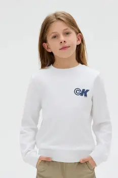 Calvin Klein Jeans hanorac de bumbac pentru copii imagine