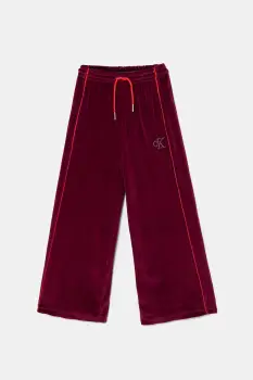 Calvin Klein Jeans pantaloni de trening din velur pentru copii imagine